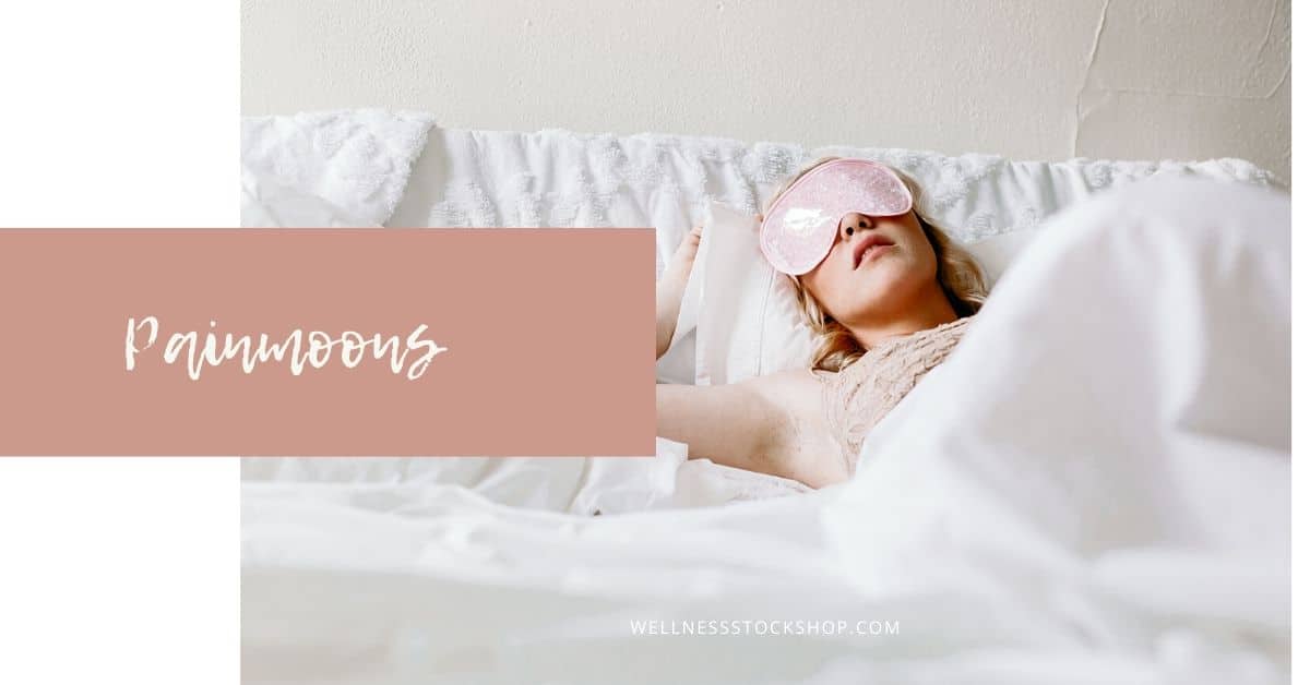 Painmoons self care stock photo by Wellness Stock Shop
