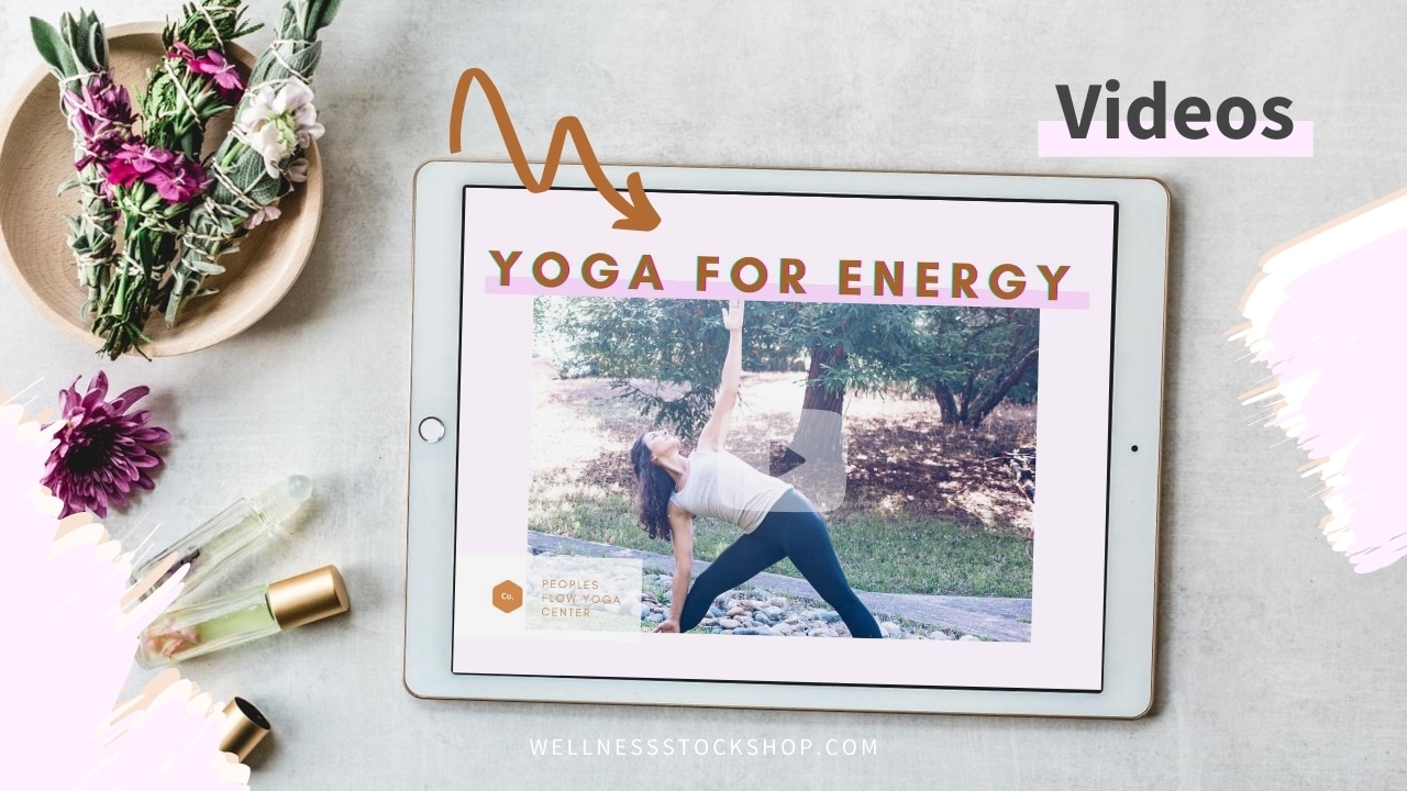 Showcase your latest video in a beautiful mockup stock image