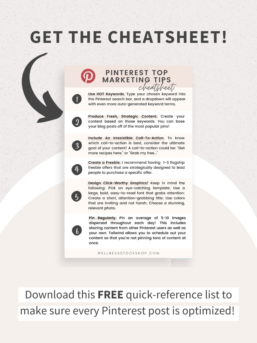 Get The Pinterest Marketing Cheatsheet!