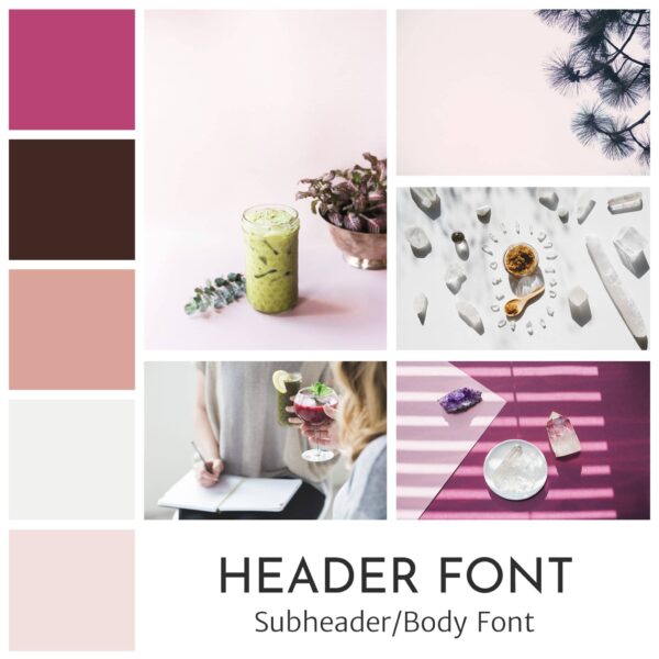 health coach and essential oils brand board kit by Wellness Stock Shop