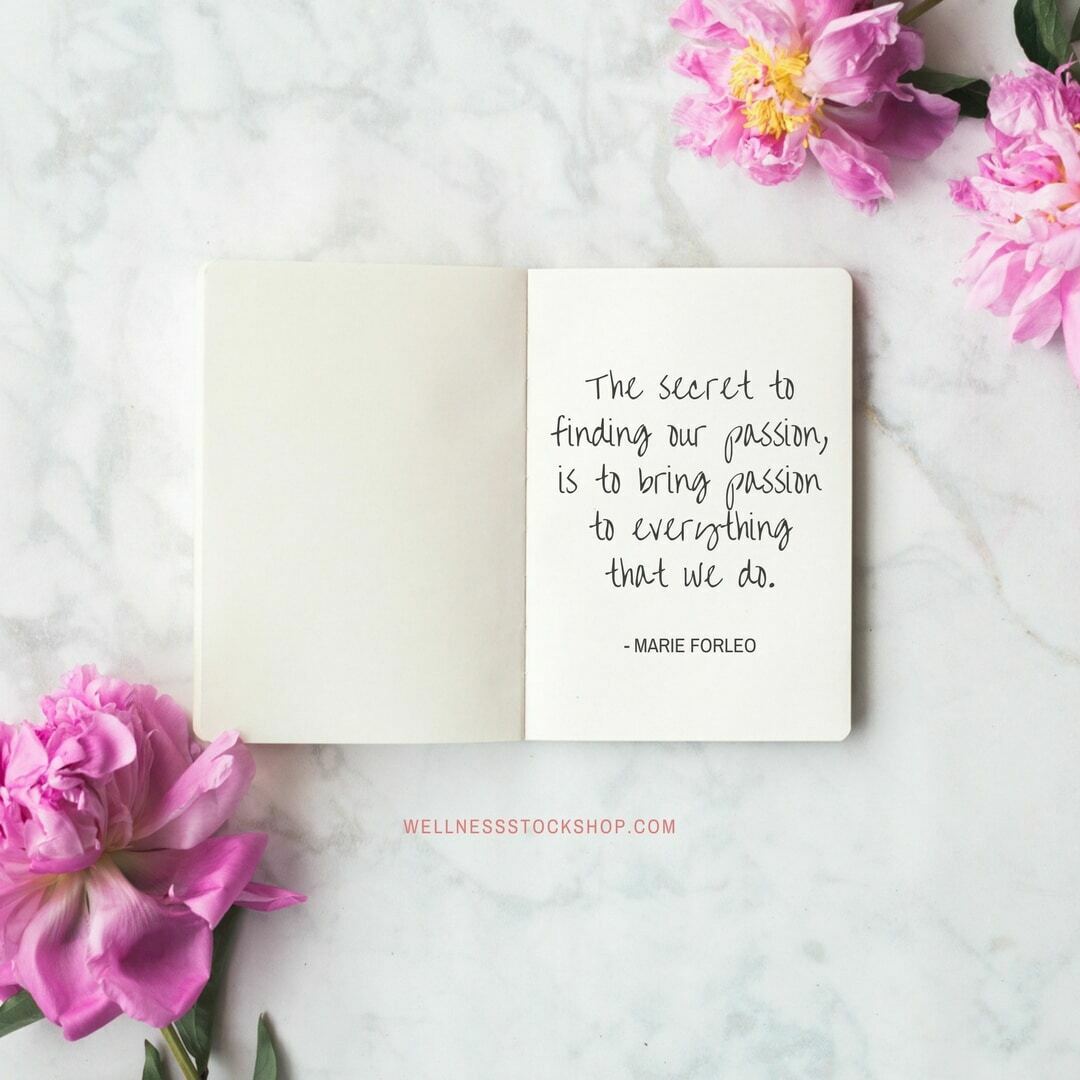 Inspirational Marie Forleo Quote with beautiful photo for Instagram